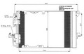 Радиатор кондиционера Opel Astra G/Zafira A (0204)